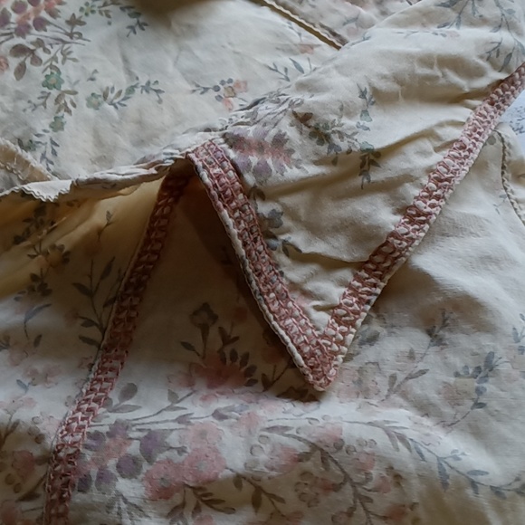 Y2K Arizona Jean Button Down Floral Western Shirt Cowgirl - L Juniors - Picture 8 of 16